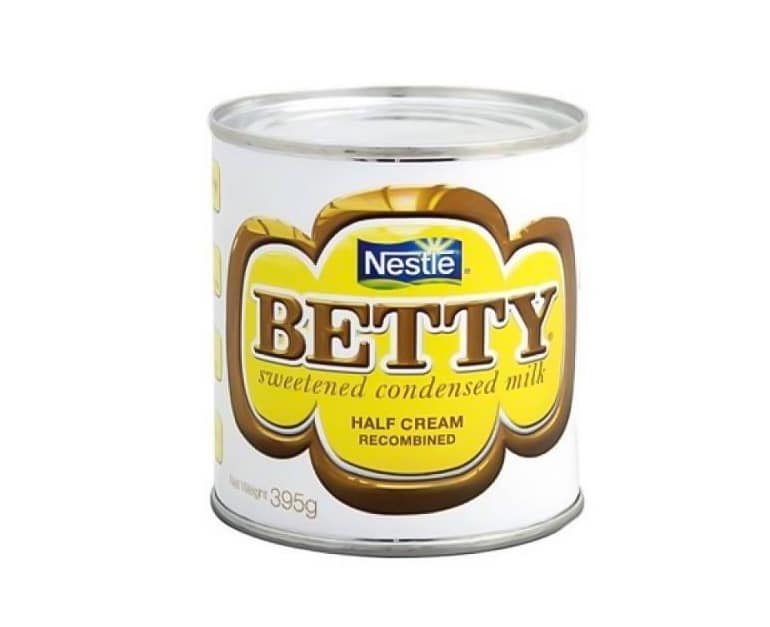 Can of Betty Condensed Milk