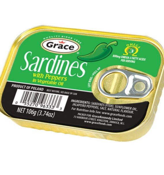 Grace Sardine with Pepper 106g • Store To Door Jamaica