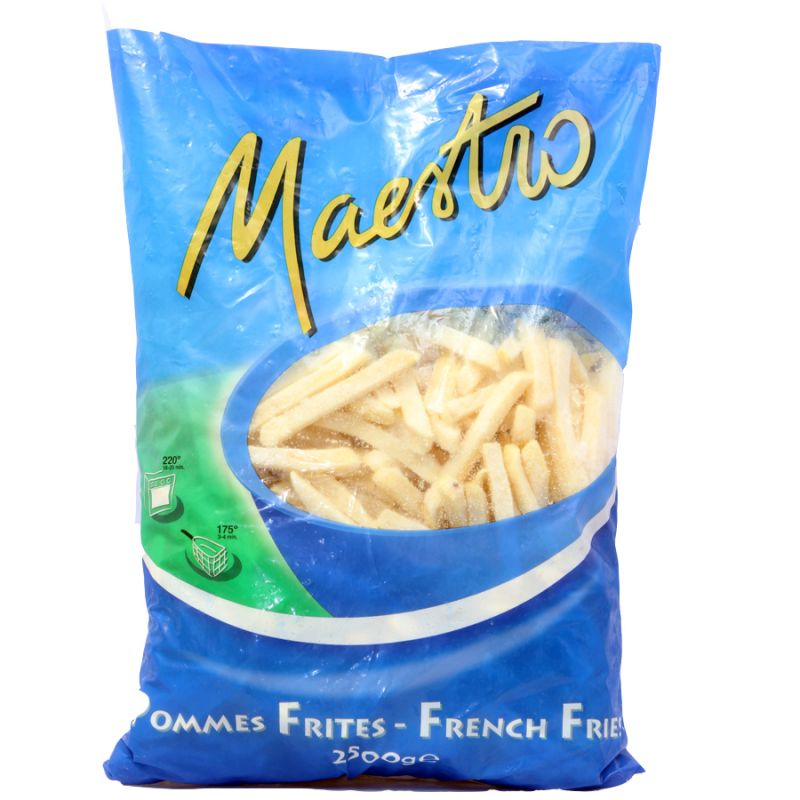 French fries in paper bag Royalty Free Vector Image