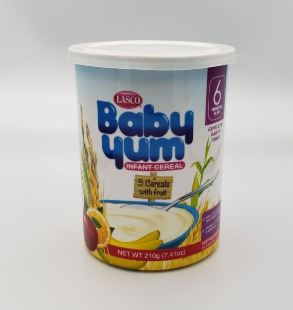 Lasco Baby Yum Infant 5 Cereal W/Fruits (6 months) 210g • Store To Door