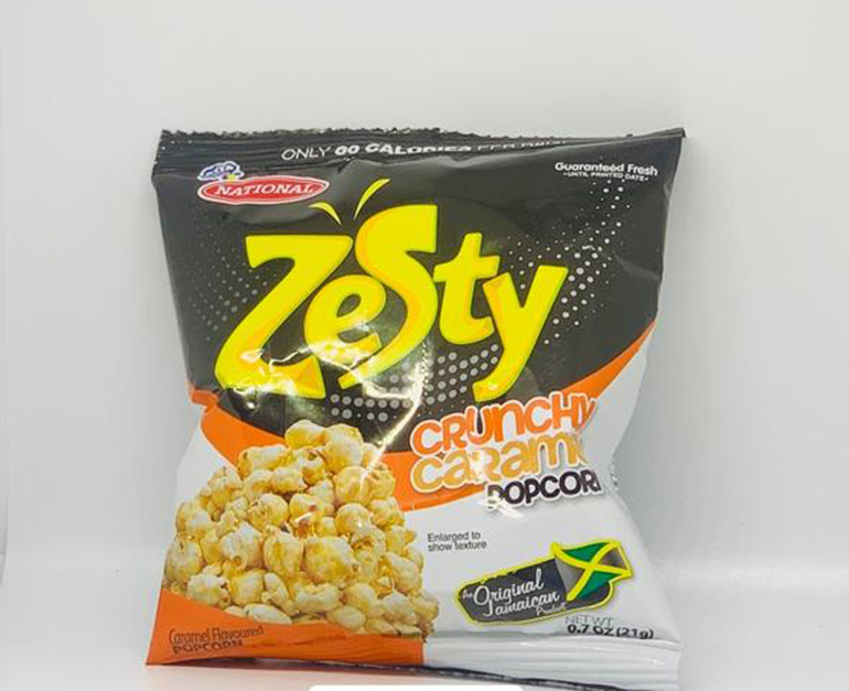 NATIONAL ZESTY CRUNCHY CARAMEL POPCORN • Store To Door Jamaica